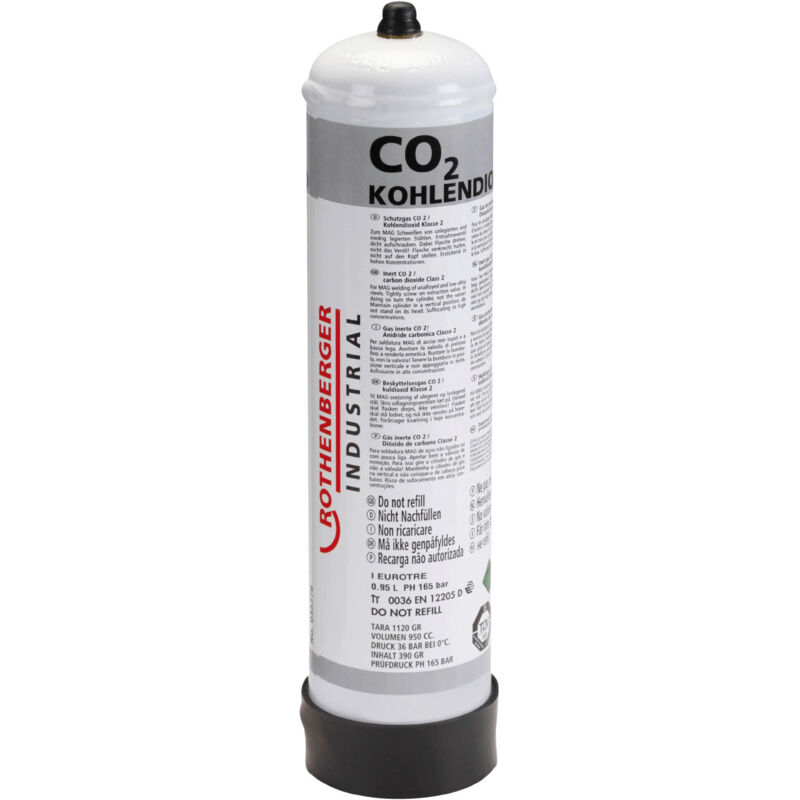 Kohlendioxid Co2 Einwegflasche 930 ml Schweißzubehör - Rothenberger