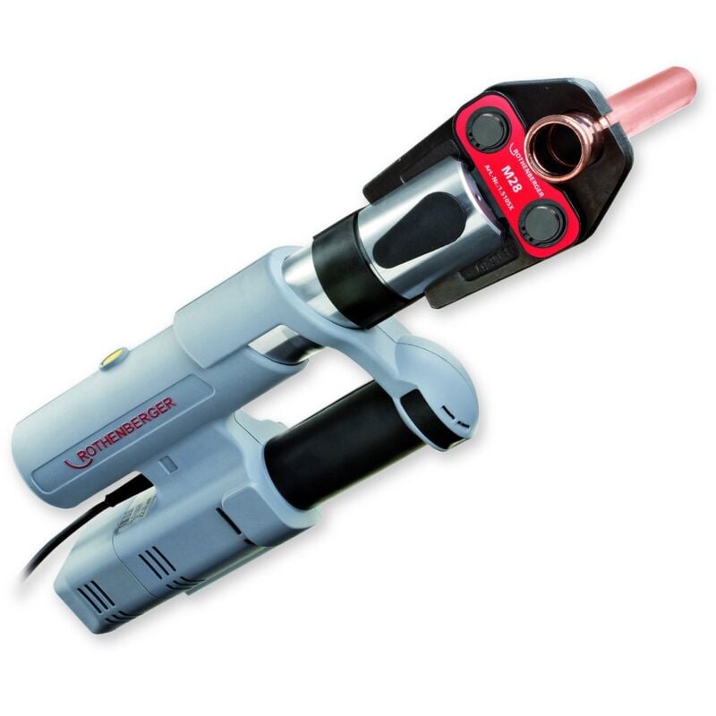 Elektrohydraulische Fitting - Pressmaschine romax ac eco mit Pressbacken-Set sv 15-22-28 mm - Rothenberger