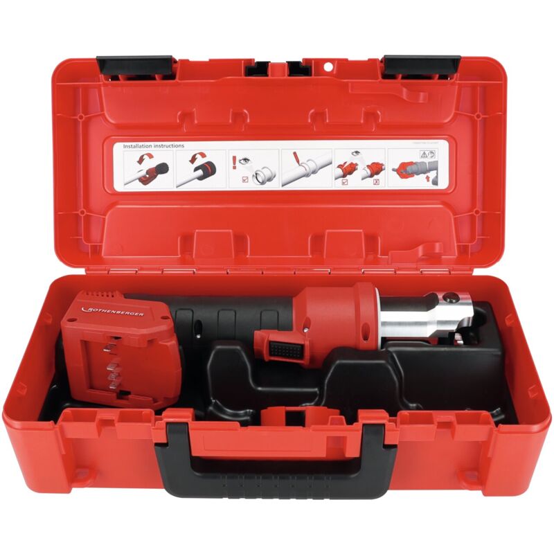 Rothenberger - romax nano Grundmaschine cas im rocase 4212 ohne Akku und Ladegerät