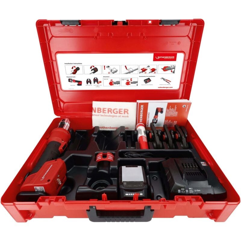 ROTHENBERGER ROMAX NANO iJAWs Set, M, 15-22-28, 2Ah, CAS - 1000005044