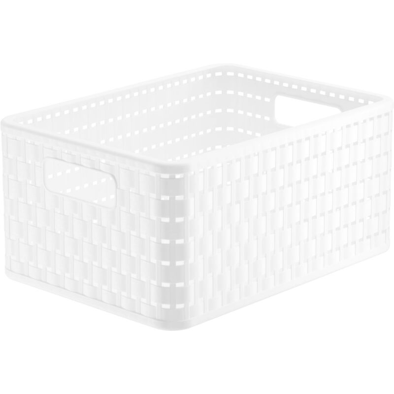Korb Country A5, 11 l weiß Boxen, Körbchen & Kisten - Rotho