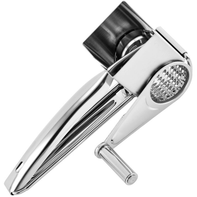 Rotierende Käsereibe, Käsereibe aus Stahl, Trommelreibe für die Küche, Lebensmittelreibe für Käse, Knoblauch, Nüsse, Ingwer, Karotten