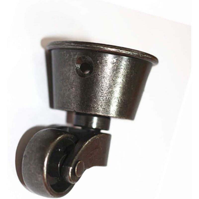 Vintage Bronze Runde Tasse Caster Rad für Holzmöbel Beine, Stühle und Tische