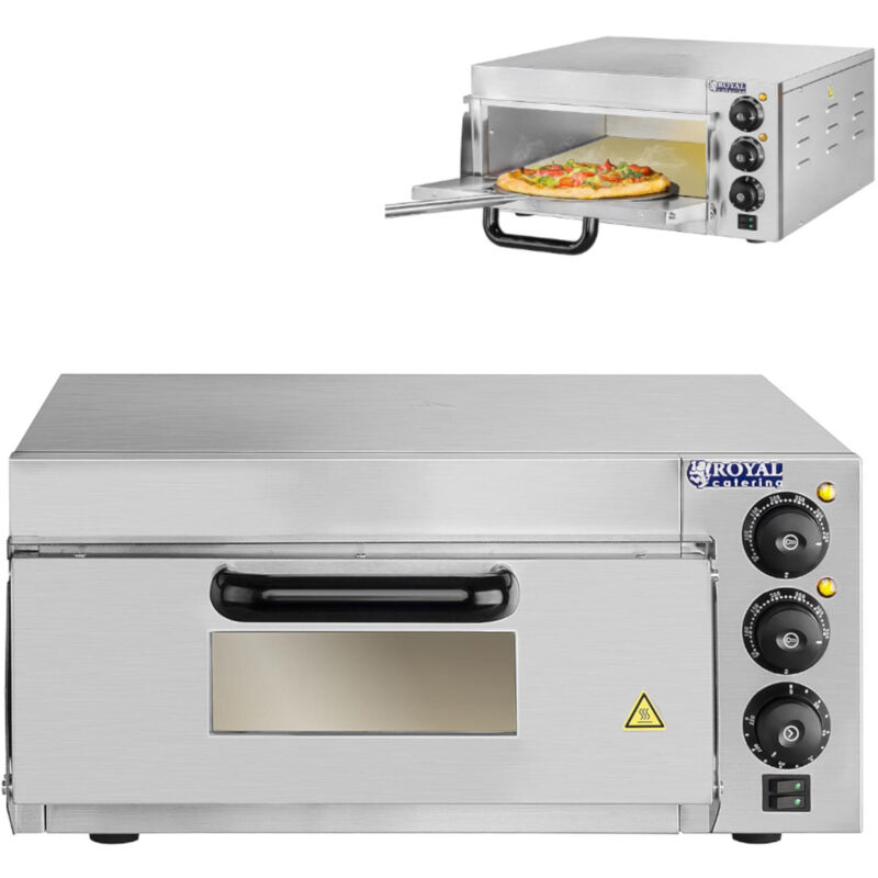 Royal Catering - Pizzaofen Pizza Backofen Pizzabackofen Flammkuchen Gastro 2000 w