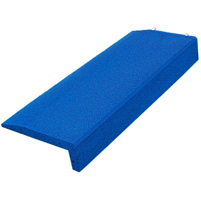 Vivol - Gummirand für Spielplatz & Sandkasten / Abschlusskante L-förmig – 100 x 40 x 14,5 cm – Blau