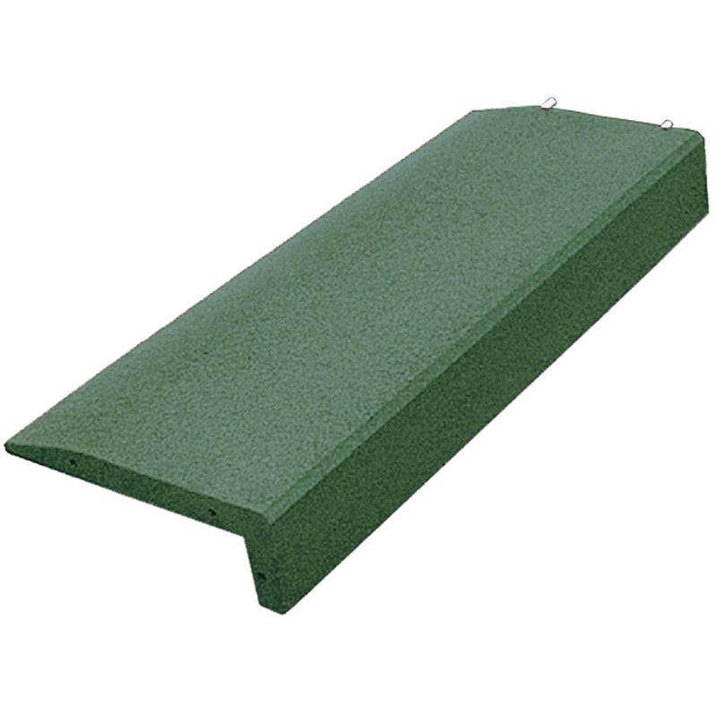 Granugreen - Gummirand für Spielplatz & Sandkasten / Abschlusskante L-förmig – 100 x 40 x 14,5 cm – Grün