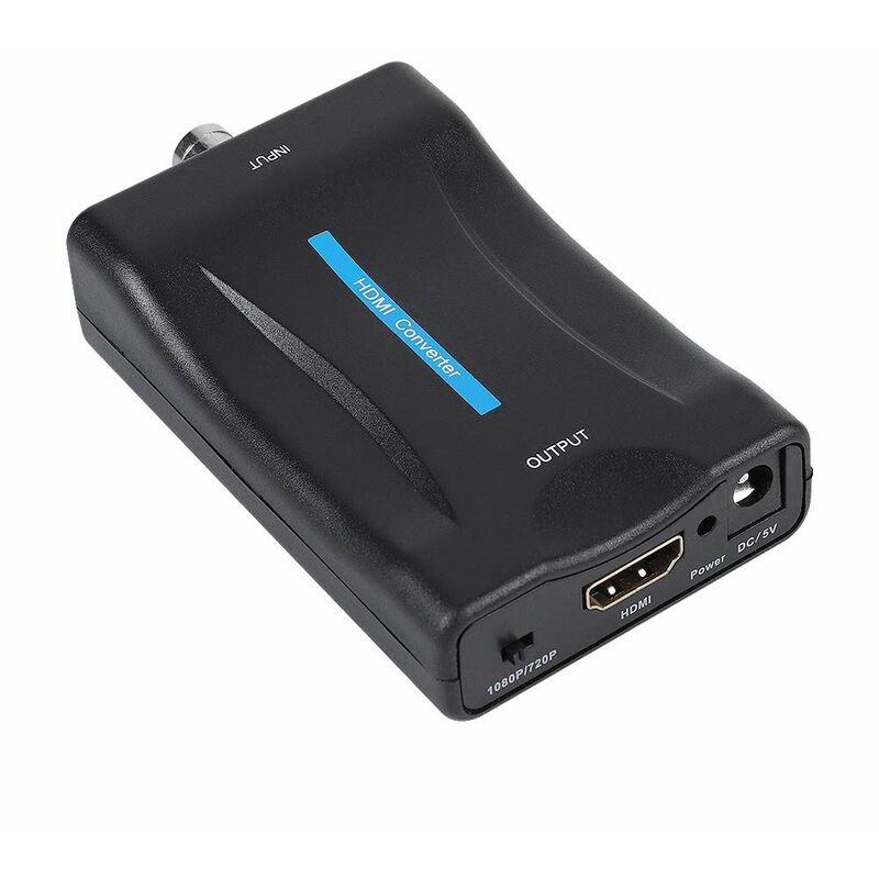 SJLERST BNC auf HDMI Converter,HD 1080P/720P BNC zu HDMI Video Konverter Adapter,Video Adapter Box für Überwachungskamera CCTV Monitor DVR Spielgerät