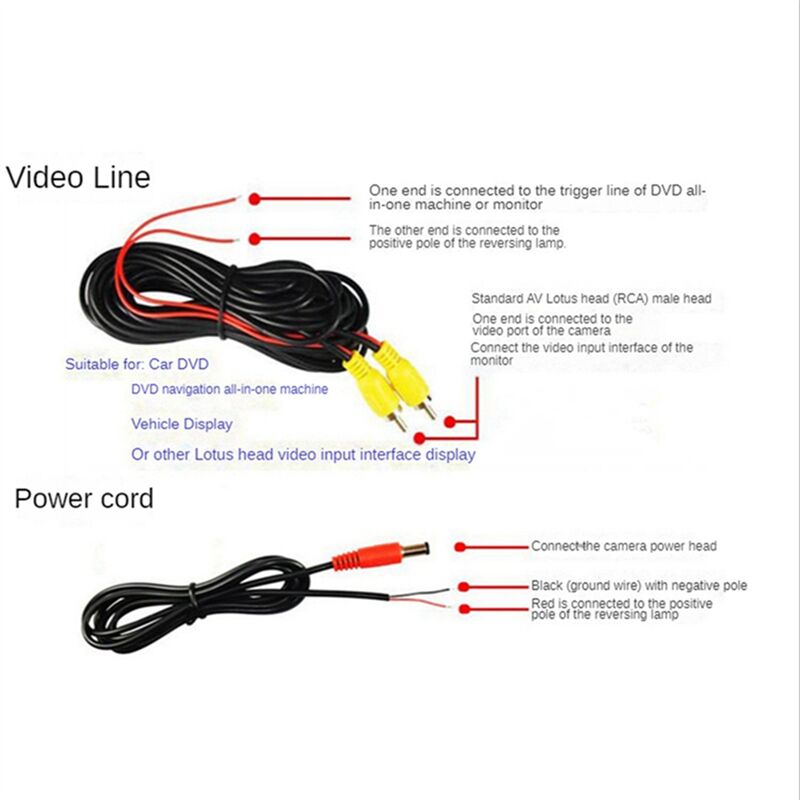 Rückfahrkamera, Weites 4,3--TFT-LCD-Display oder Monitor, Wasserdichte Nachtsicht, Rückfahrunterstützung, Monitor