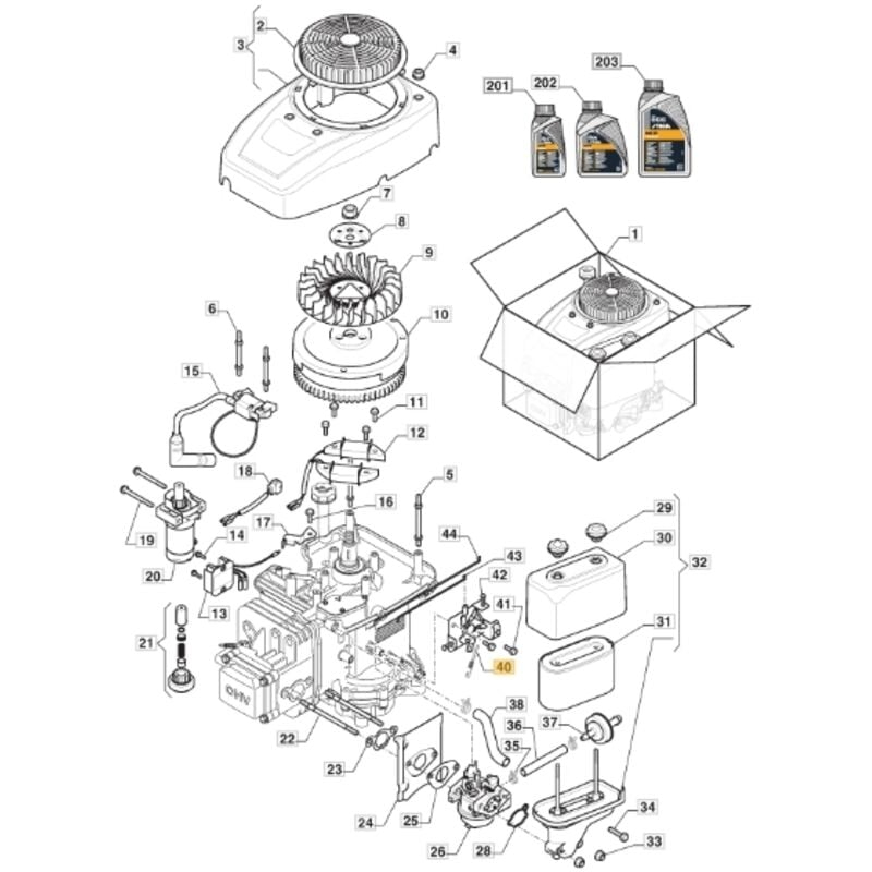 Rückholfeder Rasentraktor Modelle 1328H ORIGINAL STIGA 118551400/0