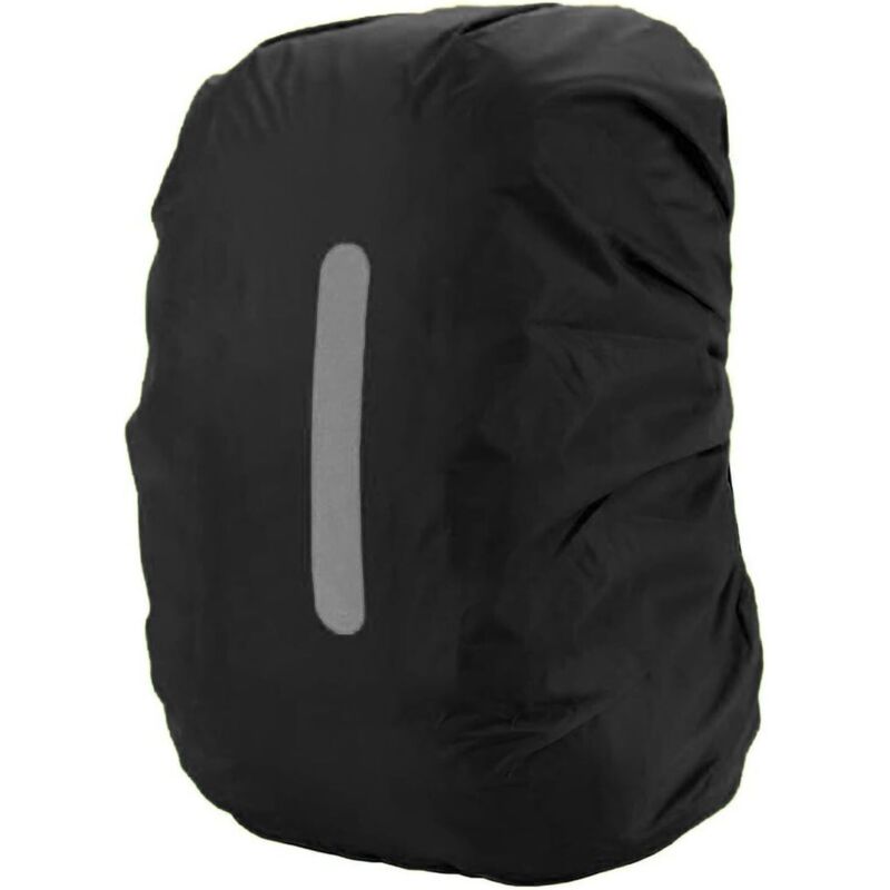 Rucksack-Regenschutz mit reflektierenden Streifen, 30 l–40 l, wasserdichter Rucksack-Regenschutz, Schultasche für Wandern, Camping, Reisen, Radfahren