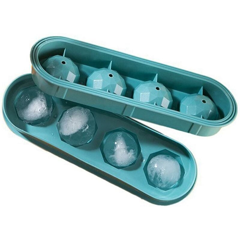 Runde Eiswürfelschale, wiederverwendbare, leicht zu lösende Eiskugelform für Whisky, Cocktails, Eiskugelform