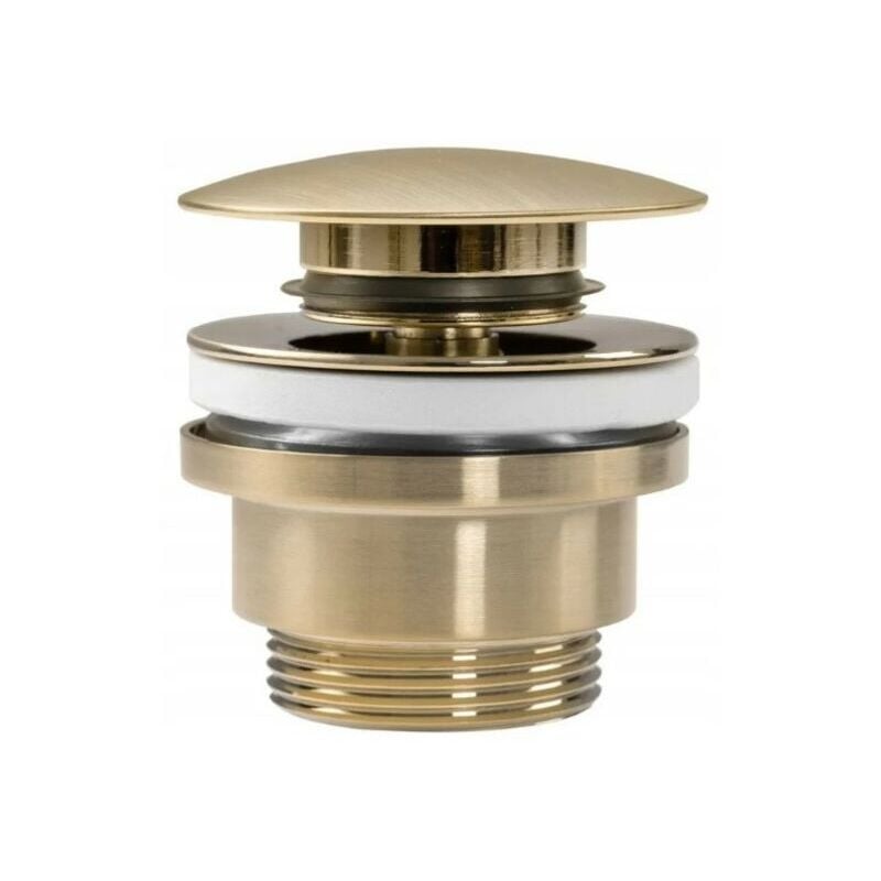 Runder Click-Schrott aus gebürstetem Gold ART 230ORS Gebürstetes Gold