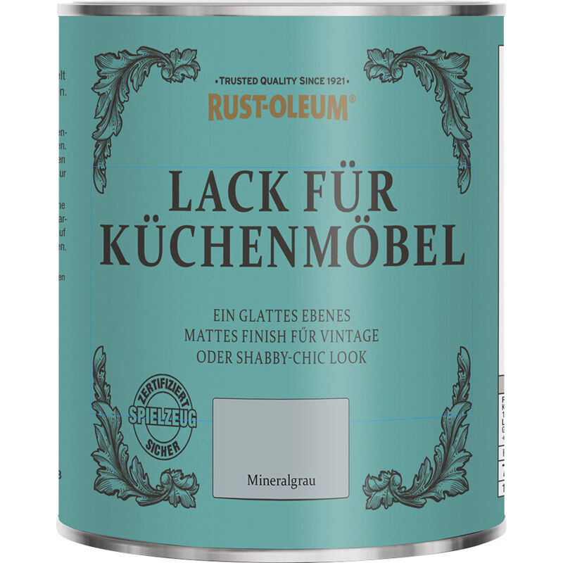 Rust-Oleum Lack für Küchenmöbel 750 ml mineralgrau Lack