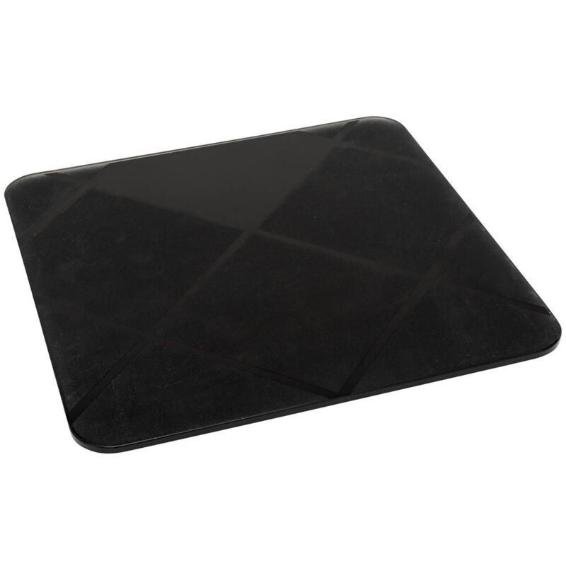 5five Simply Smart - Rutschfeste personenwaage aus schwarzem glas 30x30cm - 5five