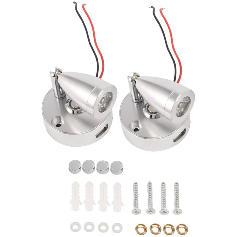 RV LED Spot Leselampen, 12V Innen Scheinwerfer Schalter mit USB Schnittstelle für Wohnwagen, Boot, Wohnmobil Warm