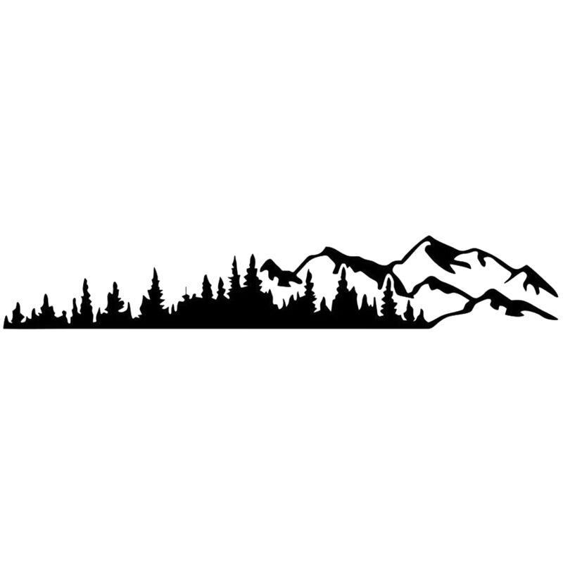 Rv Wohnmobil Seitenwand Fenster Autoaufkleber GroßE Bergbaum Aufkleber Dekoration für Auto Truck