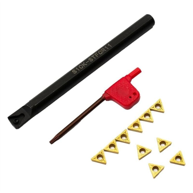 S10K STFCR11 Drehbank-Bohrstange mit 10 TCMT110204-Einsätzen