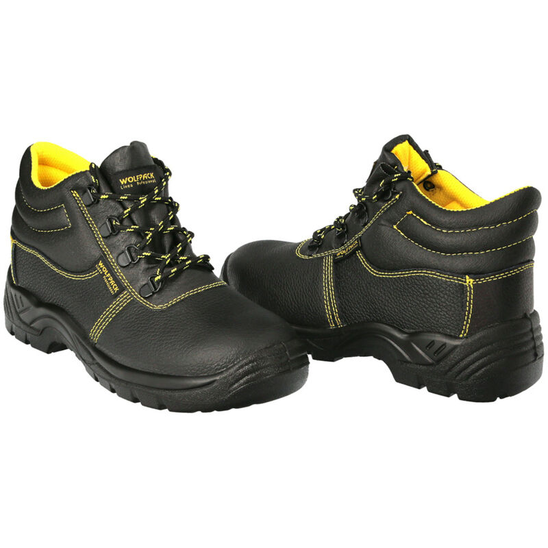 Botas Seguridad S3 Piel Negra Wolfpack Nº 44
