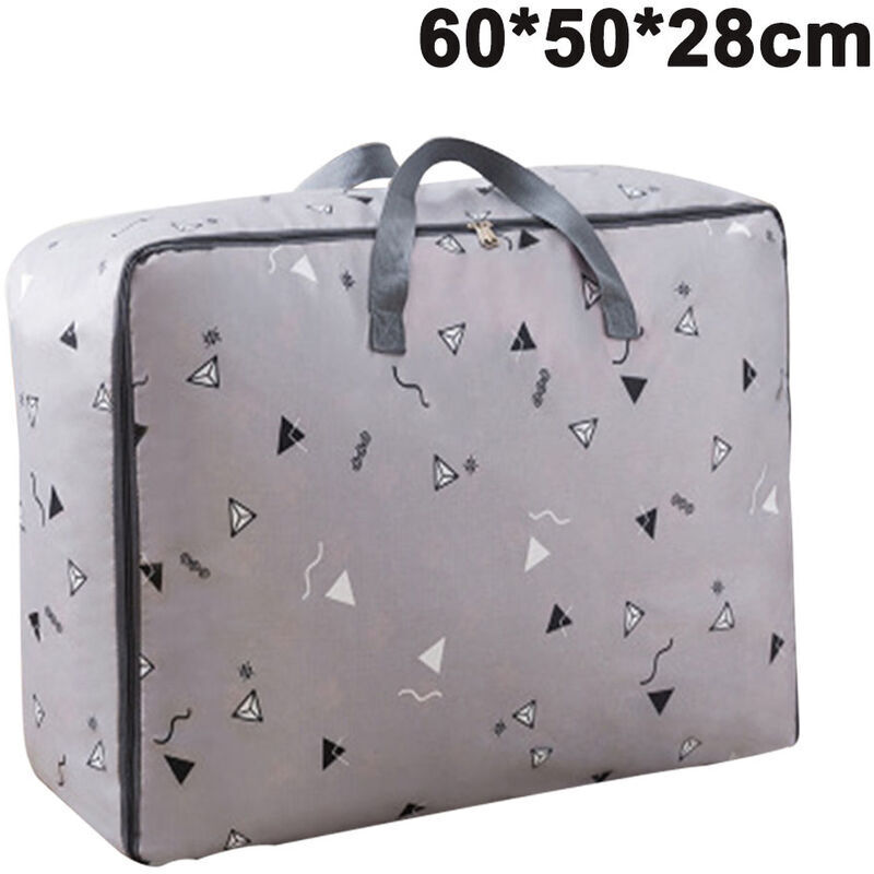 Shining House - Quilt-Aufbewahrungstasche aus Oxford-Stoff, Aufbewahrungstasche für Kleidung, große Aufbewahrungstasche für Kleidung mit