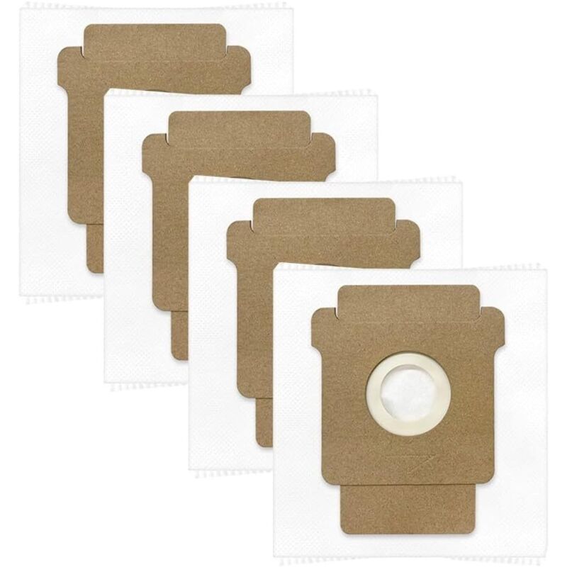 4er-Pack Staubbeutel für Roomba 105/Plus 405/Plus 505/Max 705/Combo 2 Essential Saugroboter, 3 Liter Fassungsvermögen, aus Meltblown-Faser und