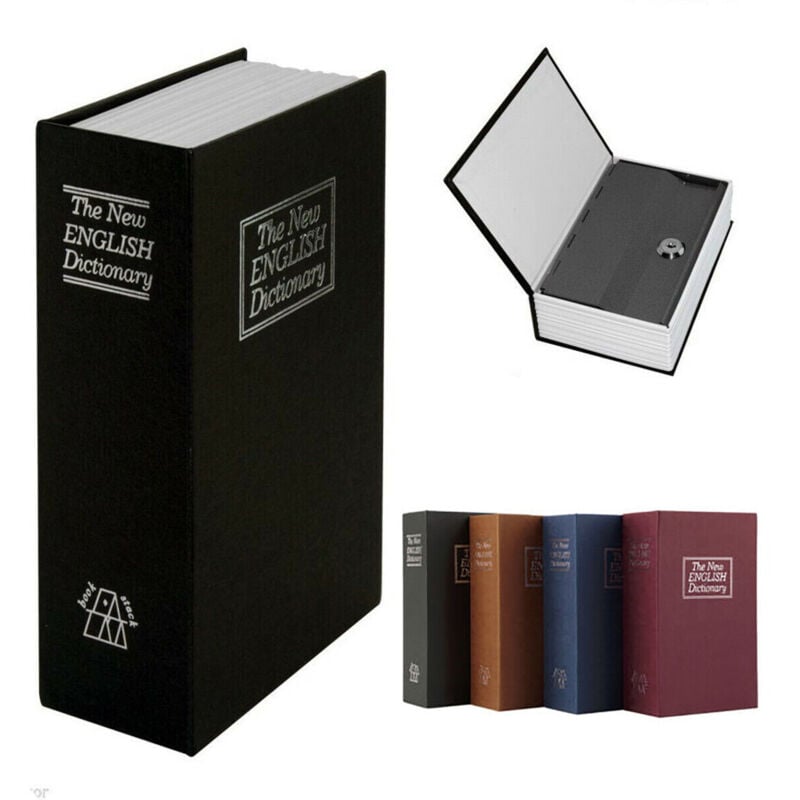 Wertsachenbox,buch,münzhalter,schlüssel,metall114x80x45mm