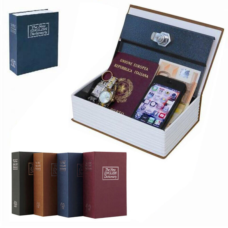 Wertsafe,buch,münzhalter,schlüssel,metall114x80x45mm