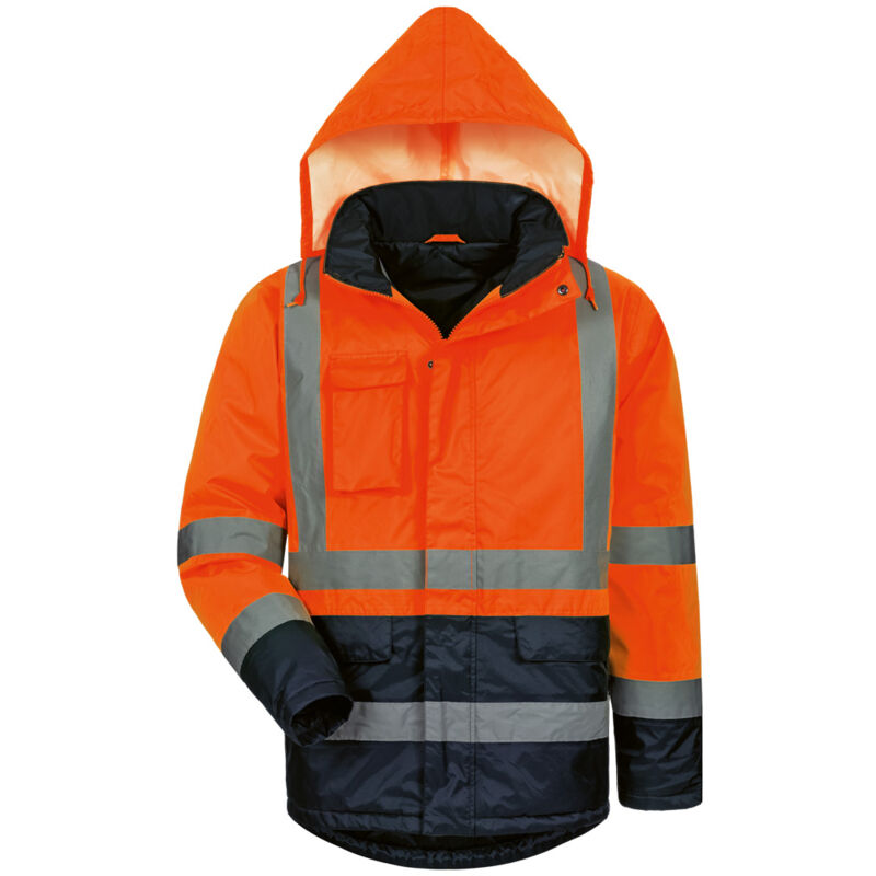 STEFAN Warnschutz-Parka Orange/Marine Größe XXXXL(70/72)