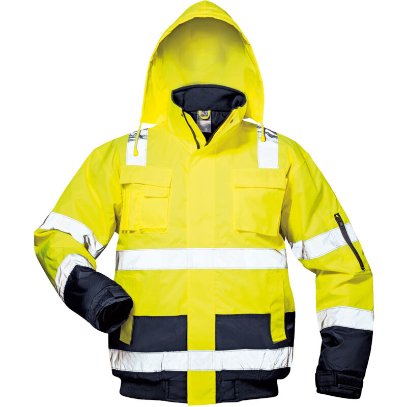 Gr .4XL (70/72) AXEL WARNSCHUTZ PILOTJACKE GELB/MARINE gelb AXEL HIGH VIS PI