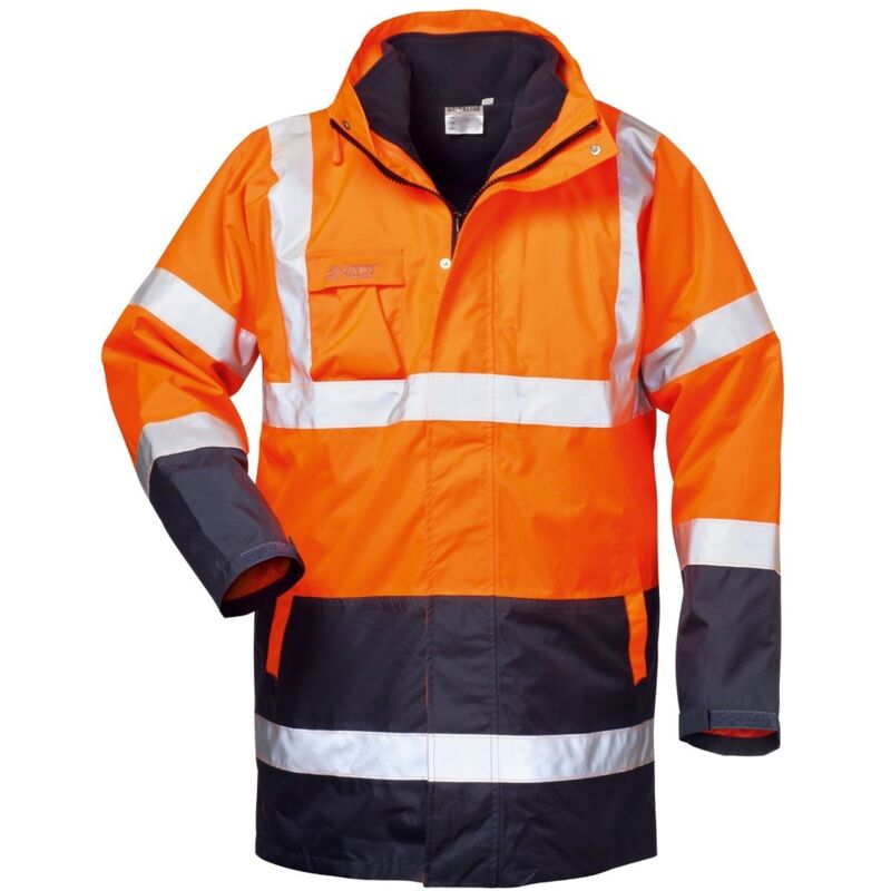 Warnparka Travis, Gr. 3XL, orange/marine - Safestyle