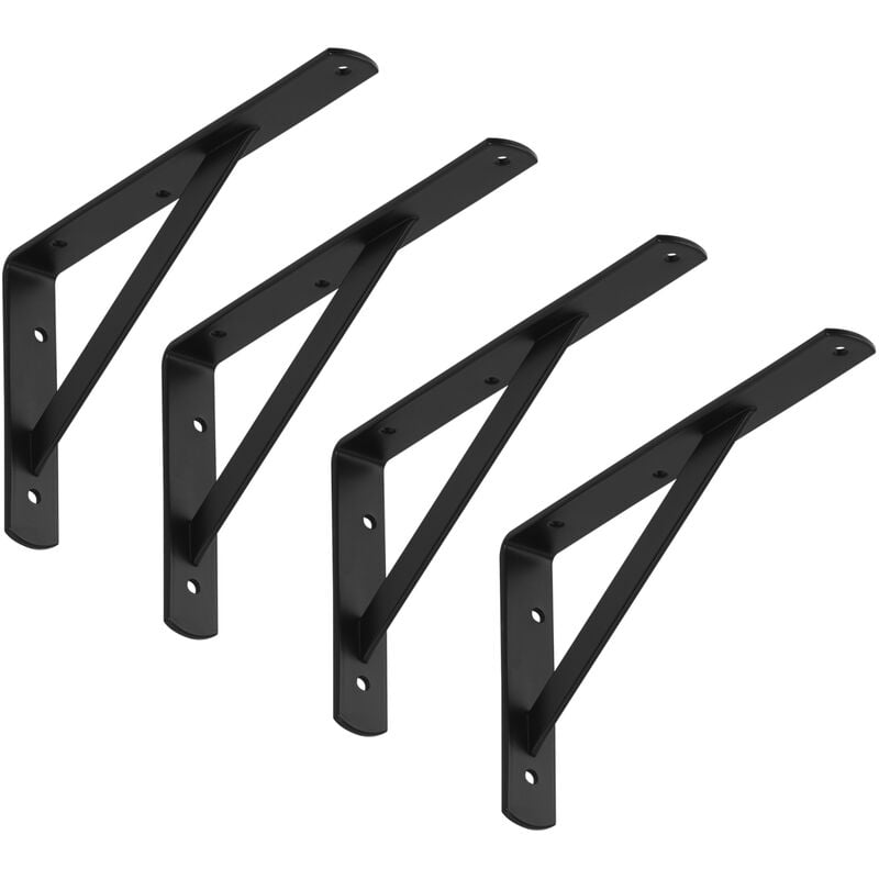 So-tech - sotech Schwerlast-Konsole blackline i schwarz Tragkraft bis zu 200 kg / Paar 25 x 15 x 3 x 0,4 cm, 4 Stück