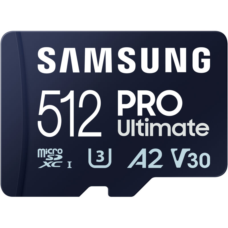 MicroSDXC-Speicherkarte pro Ultimate (2023) 512GB inkl. Adapter - Samsung