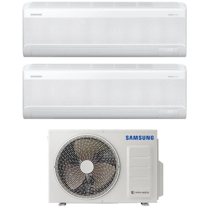 Windfree Elite Serie Dual Split Inverter Klimagerät 9000+12000 btu mit AJ050TXJ2KG/EU a++ Wi-Fi 9+12 R-32 - new - Samsung