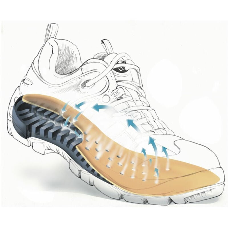 Stabilus - Sicherheitssandale EN20345 Gr. 41 S1 esd 3113A Microfiber/Textilien blau Bioair