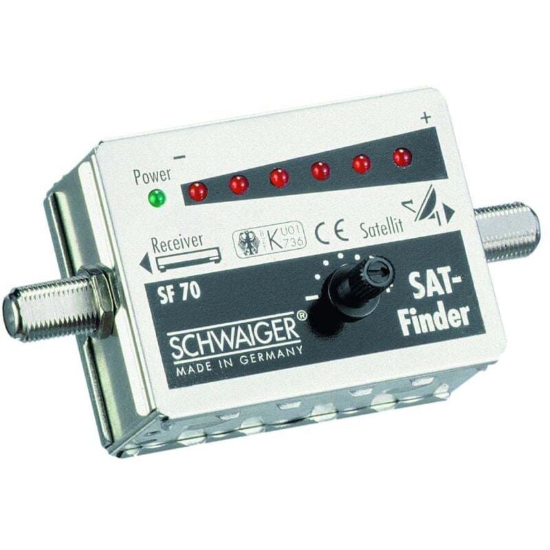 Schwaiger Gmbh - Schwaiger SAT-Finder SF70 531 6 led Anzeige + Ton Sat-Anlagen & Receiver