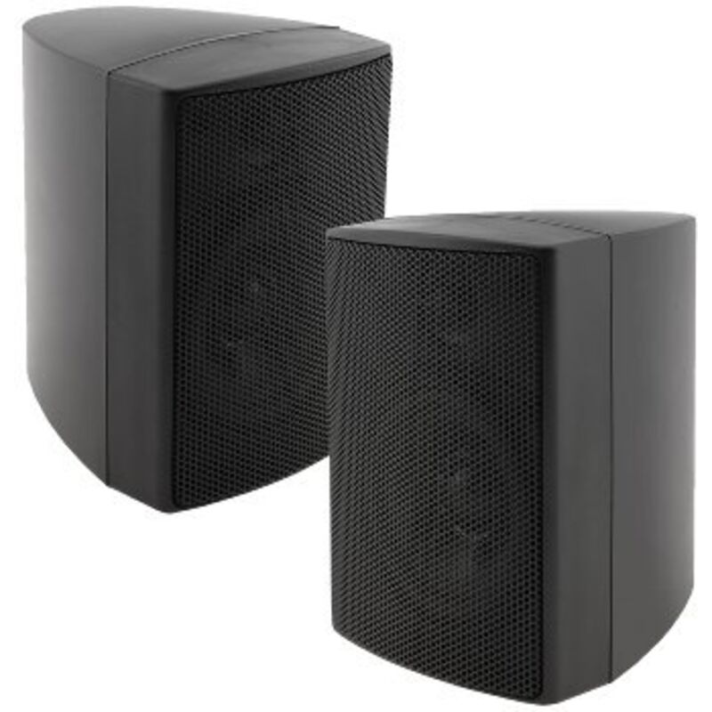 Chilitec - 2-Wege Lautsprecher Schwarz Paar für HiFi Stereoanlage