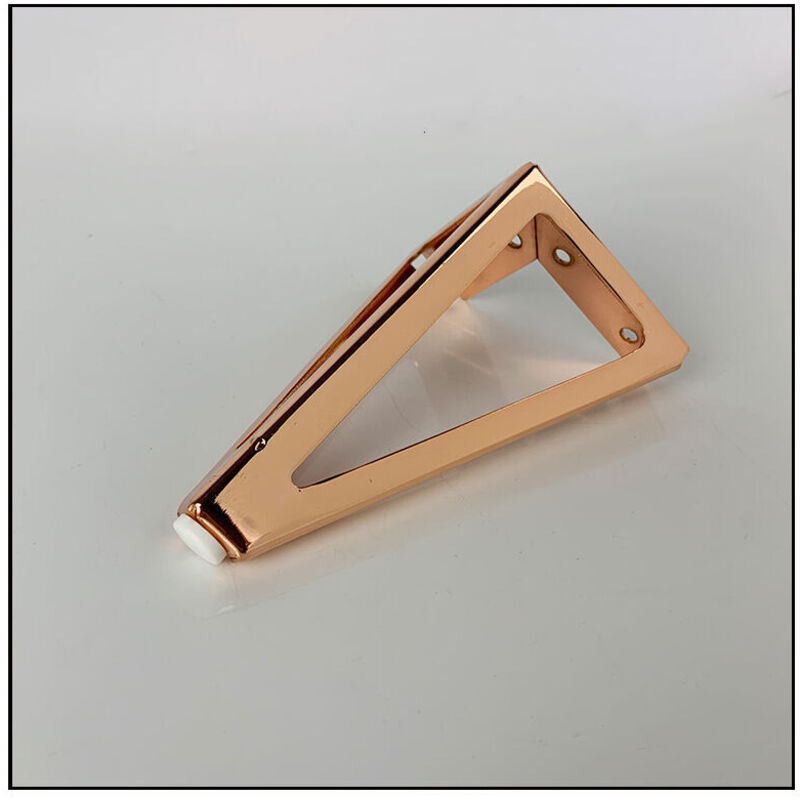 Shining house Satz Ersatz-Möbelbeine, 15 cm, dreieckig, DIY-Tischbeine, für Stühle, Schränke und Sofas, andere Möbelbeine (Roségold, 1 Stück)
