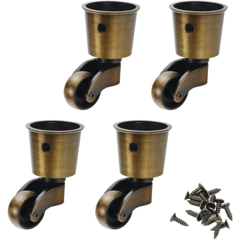 Cyslmuk - Satz mit 4 universellen, soliden Becherrollen mit hoher Tragkraft für Möbel, Anzüge, Betten