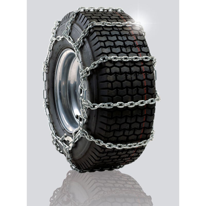 Paar Schneeketten Radreifen Rasentraktor 6.00-6 16x6.50-8