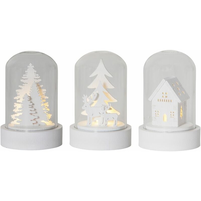 Trading Weihnachtsdeko im Glas Deko Weihnachten 3er Set Weihnachtsdeko Glas Weihnachtsdeko Innen led Weihnachtsdeko Holz Weihnachtsdeko Tisch