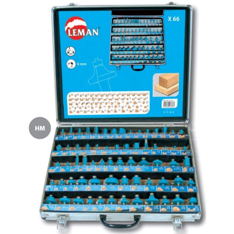 Set 66 Ruten Zerkleinerungsmaschine Karbid Assorted Schwanz 8 Mm