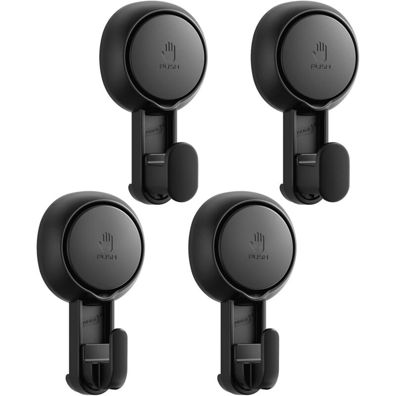 Saugnäpf Haken Handtuchhalter Küche Ohne Bohren Wiederverwendbar Wasserdicht 360° Drehbare Duschhaken, Handtuchaufhänger Küche Saugnapf Haken für