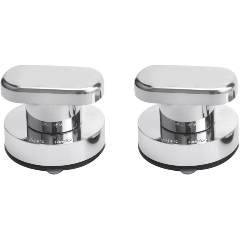 Saugen Napf TüR 2 StüCke Schub Laden Schrank KüHlen Glas Tragbarer MobilitäTs Silber