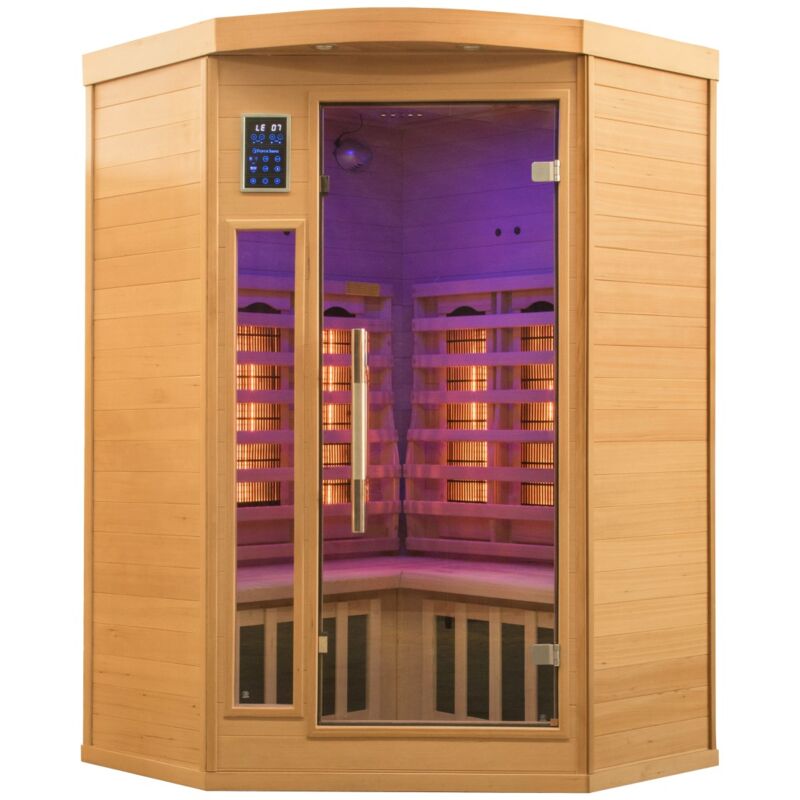 France Sauna - Infrarotsauna 2-Sitzer Apollon 120 x 120 x 190 cm Infrarotkabine
