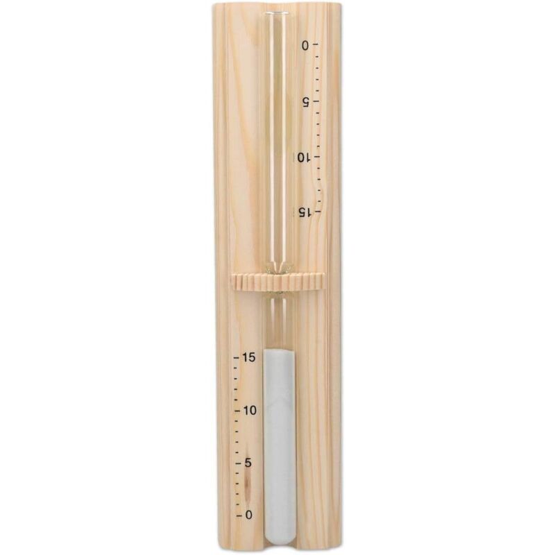Sauna-Sanduhr – 15-minütige Sanduhr aus Kiefernholz für Sauna-Hammam-Spa-Sitzungen – Entspannungs-Timer-Zubehör für Dampfbad