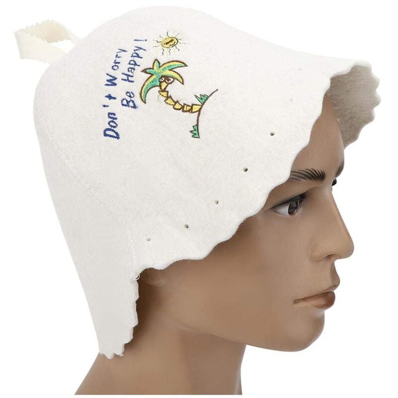 Zoternen - Saunahut für Damen – moderner Stil – Filz – leicht – Saunazubehör – für Damen und Herren – Nutzungspaket