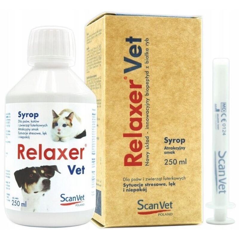 SCANVET RELAXER VET Für Hunde und Katzen Stress Angst 250 ml
