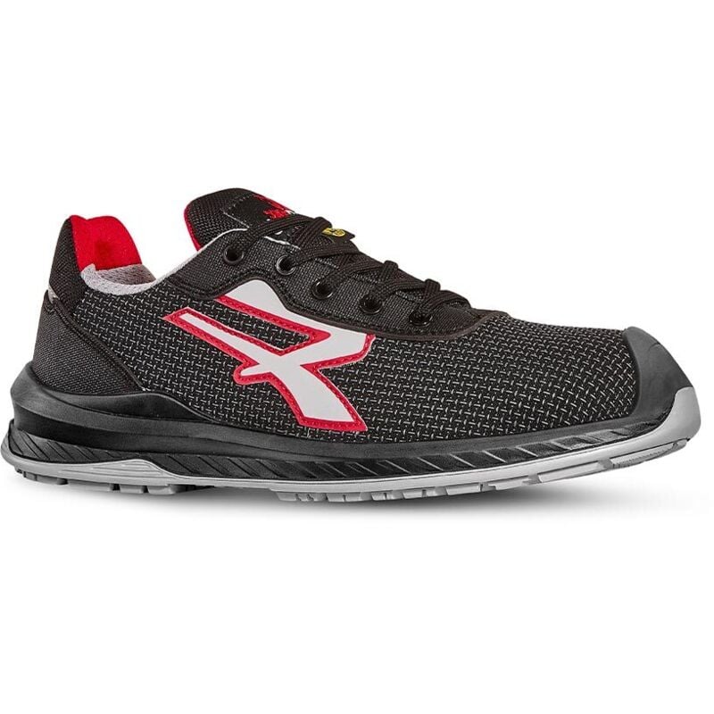 Sicherheitsschuhe niedrig LISBONA ESD S3 CI SRC - Schwarz/Rot 35