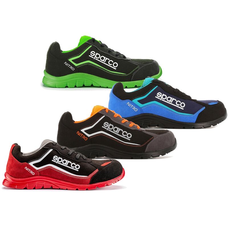 Scarpe da lavoro Sparco Nitro S3 SRC-Nero/Rosso-40 - Schwarz / Rot - 40 - Schwarz / Rot