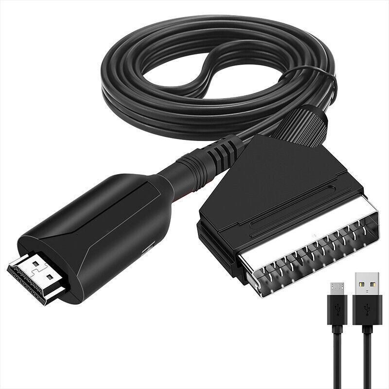 Shmshng - Scart-auf-HDMI-Konverter, Audio-Video-Adapter für HDTV/DVD/Set-Top-Box/PS3/PAL/NTSC Starlight – RWVoltage Converter