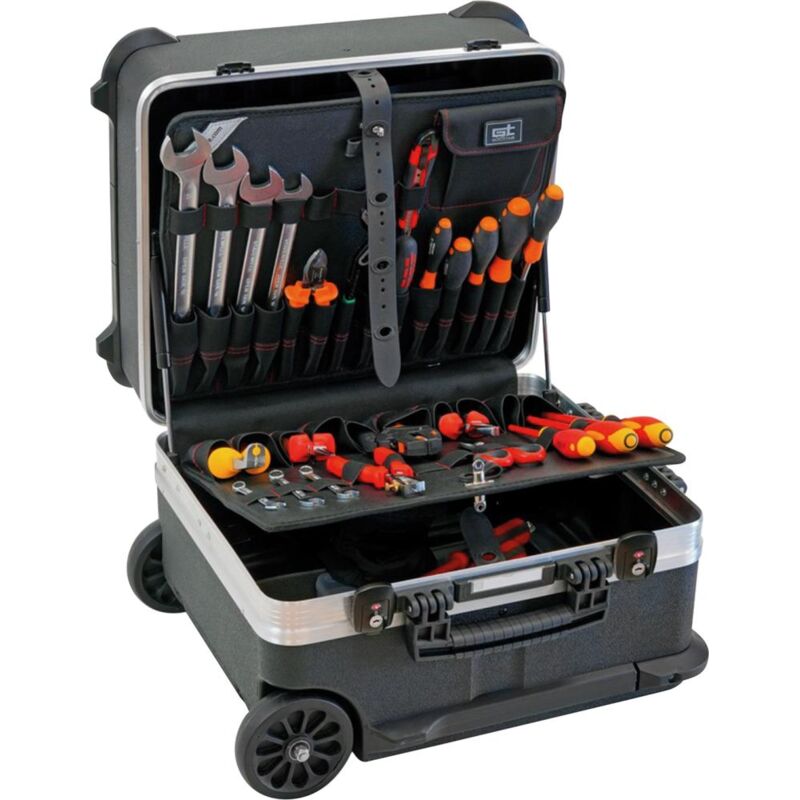 Lutz Blades - GT-Line Werkzeugkoffer Turtle Wheels 300 pts tsa Koffer ohne Werkzeug, inkl. 2 Schlässer
